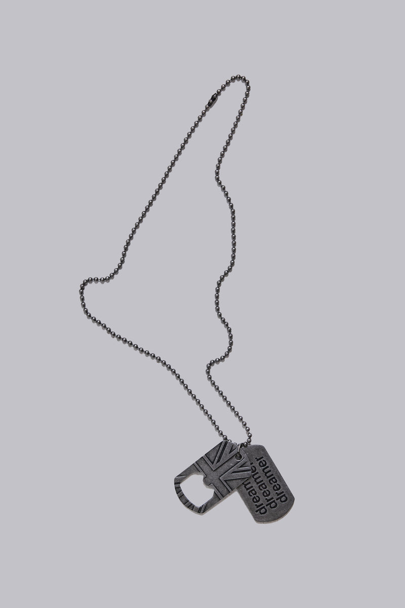 Dreamer Dog Tag Necklace
