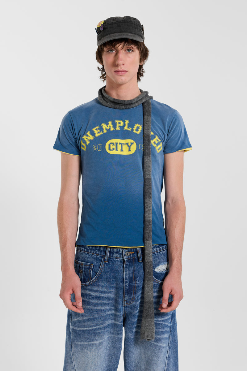 Stripe Knit Skinny Scarf – view 2