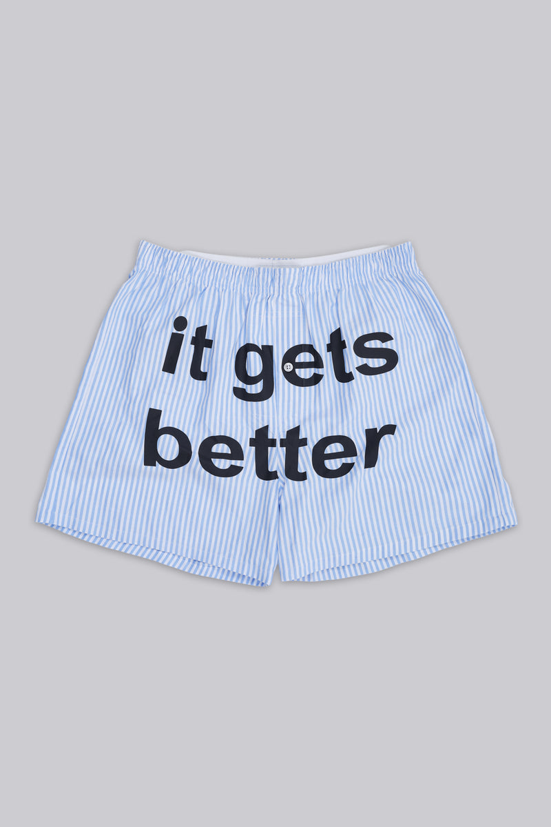It Gets Better Pinstripe Boxer