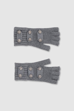 Grey Drummer Fingerless Gloves - ONE SIZE / Grey