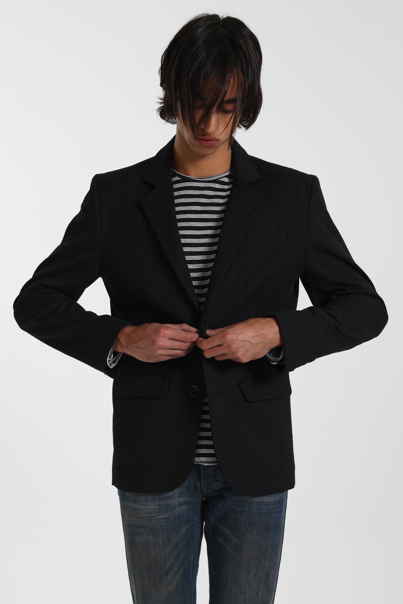 Libertine Pinstripe Slim Fit Blazer