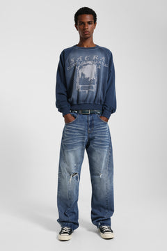 Sacra Crewneck Jumper - XXS / Blue
