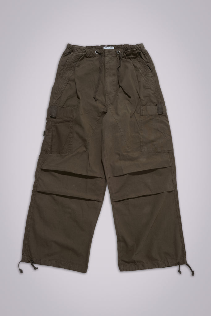 Khaki Parachute Cargo Pants