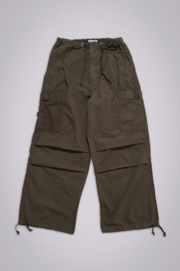 Khaki Parachute Cargo Pants