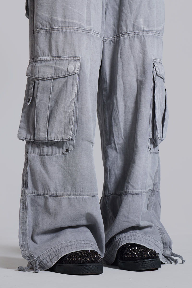 Washed Grey Decoy Cargos