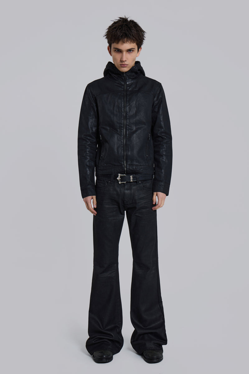 Bedrock Waxed Hooded Denim Jacket