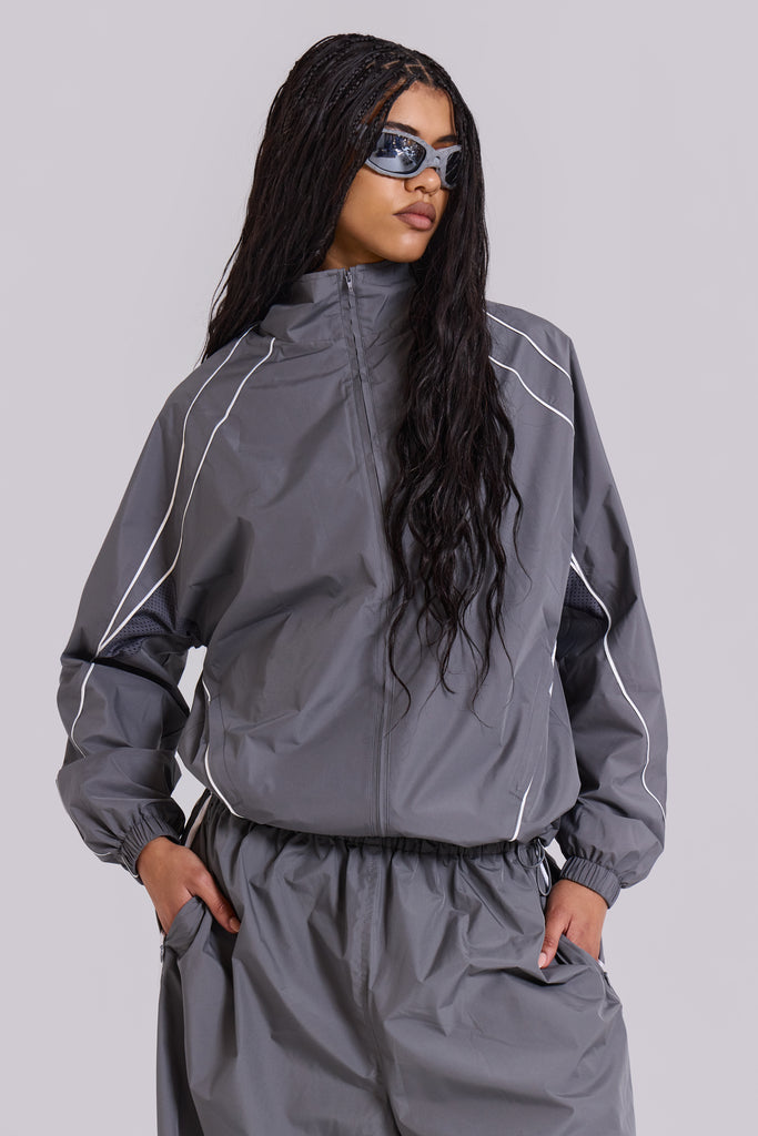 Grey Vapor Tracksuit Top