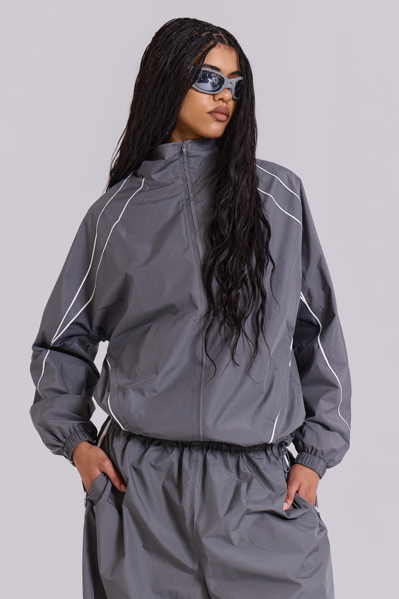 Grey Vapor Tracksuit Top