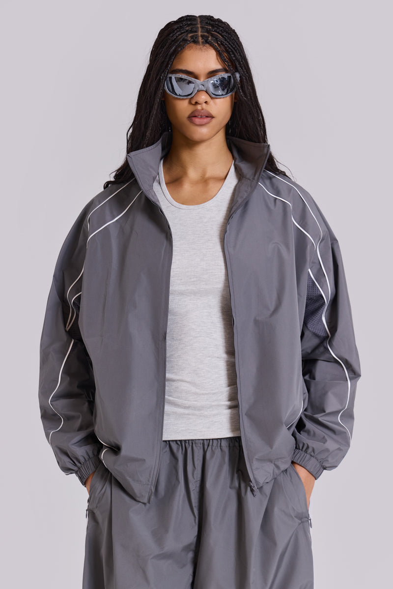 Grey Vapor Tracksuit Top