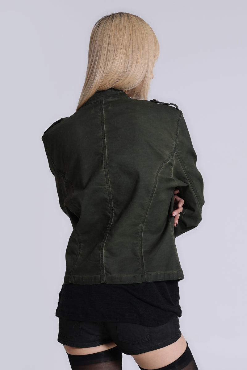 Rebel Military Jacket in Khaki