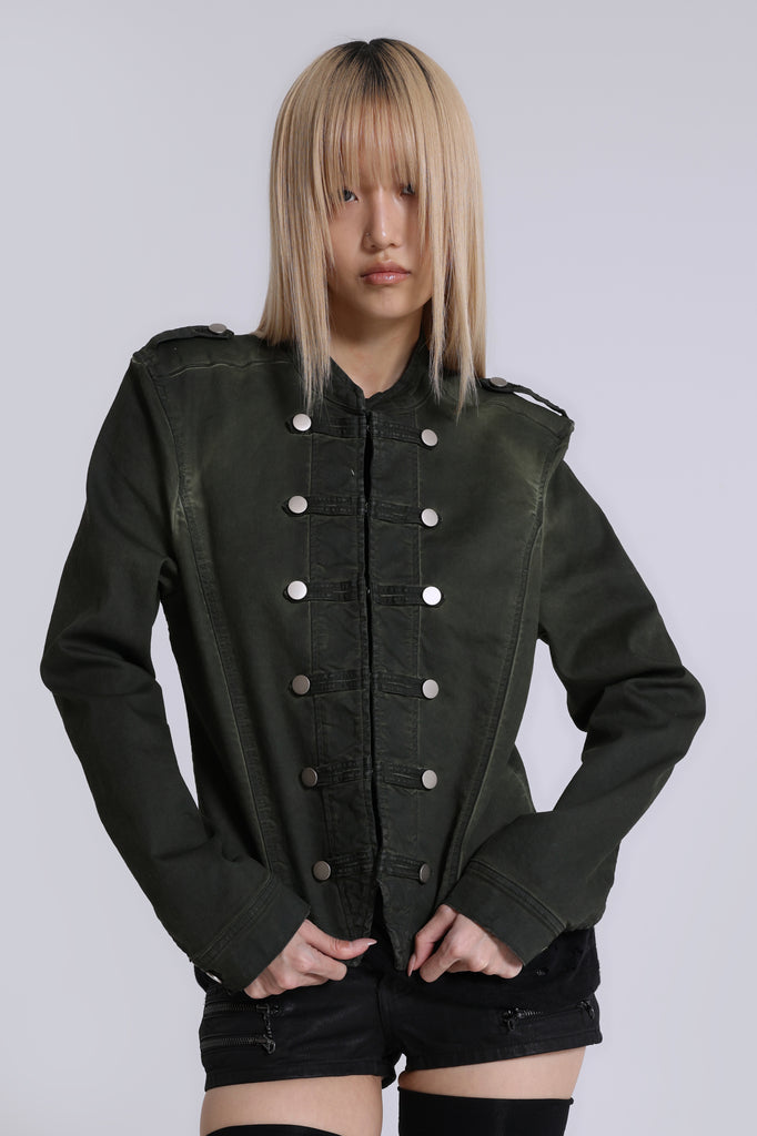 Rebel Military Jacket in Khaki