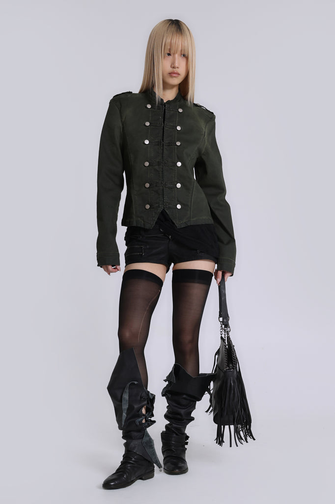 Rebel Military Jacket in Khaki