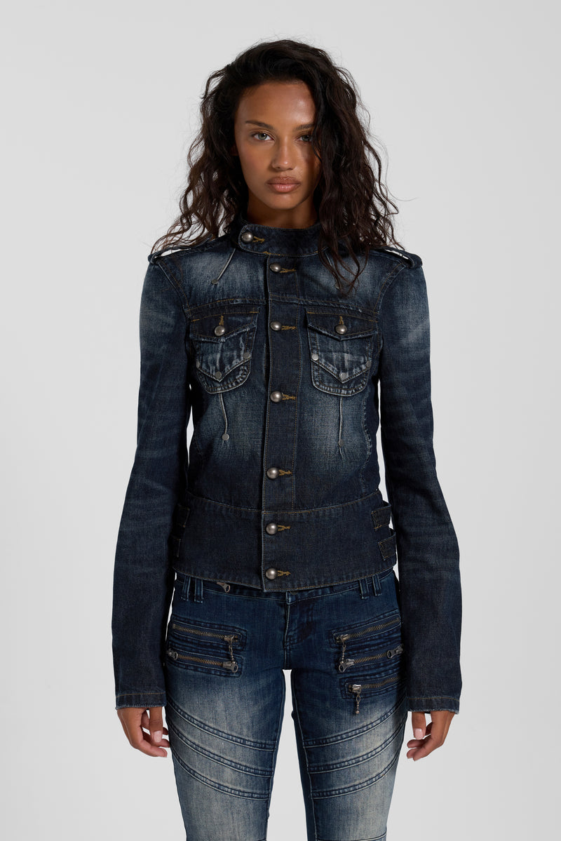 Drummer Indigo Denim Jacket – view 4