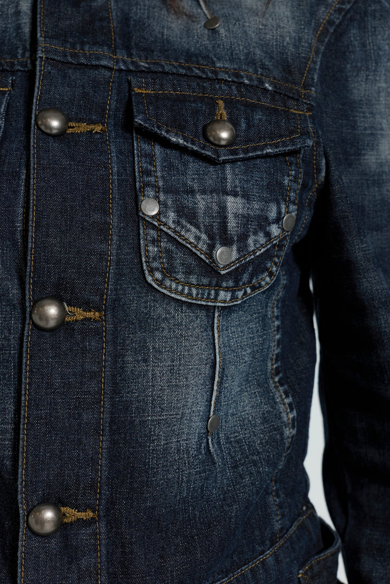 Drummer Indigo Denim Jacket – view 3