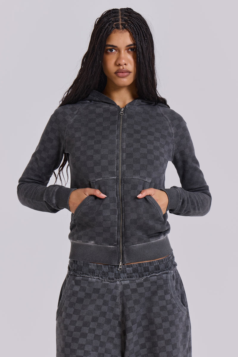 Checkerboard Mini Monster Hoodie