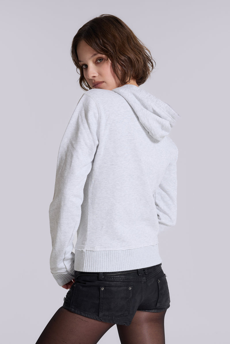Grey Marl Military Monster Hoodie