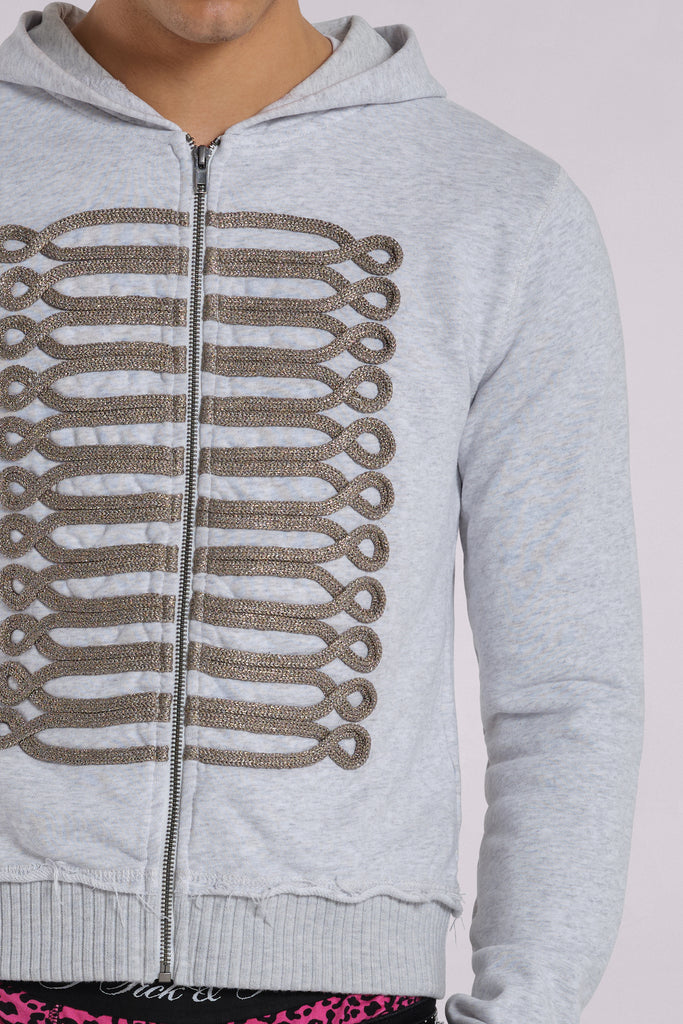 Grey Golden Drummer Hoodie