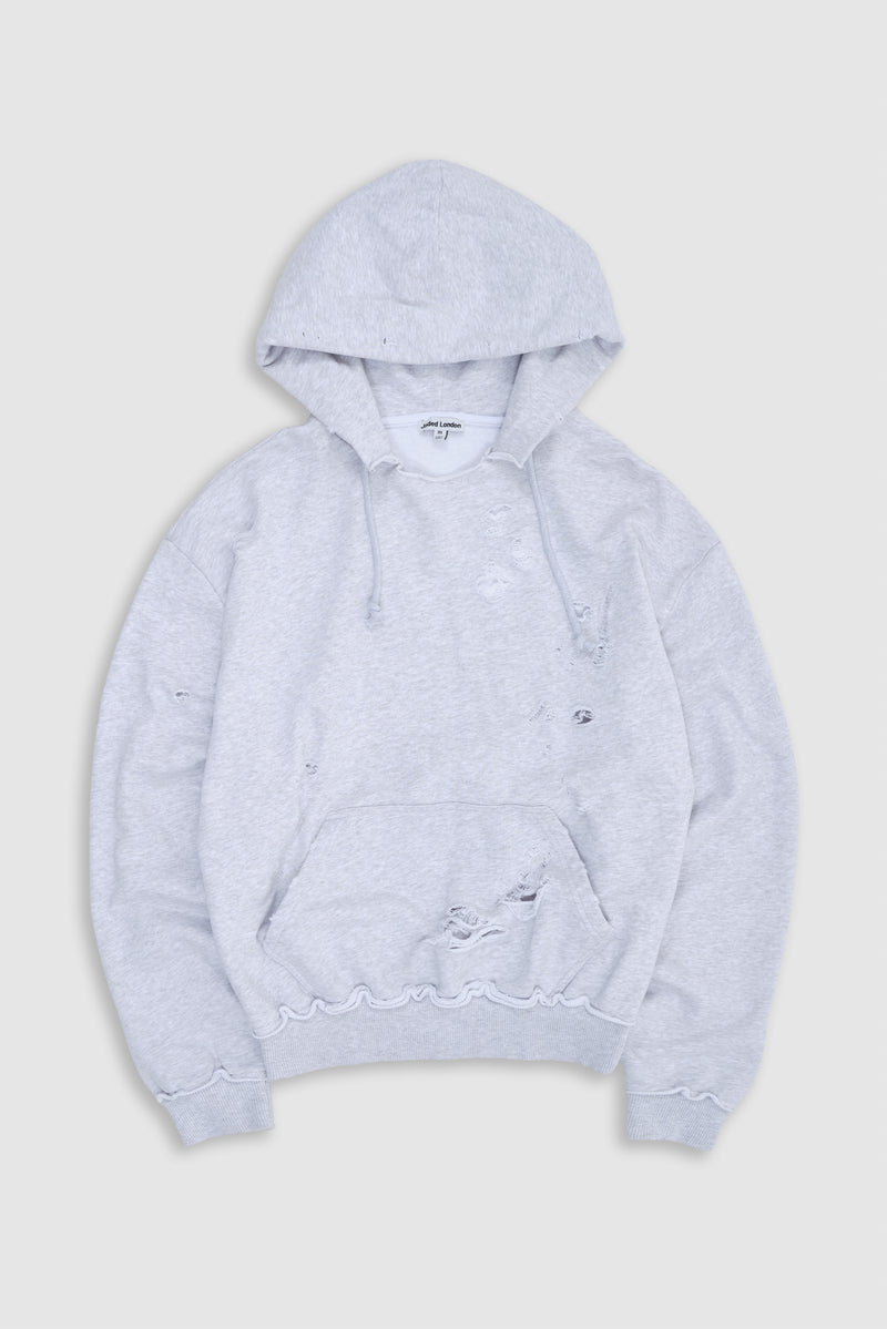 Pullover Bitten Hoodie in Grey Marl