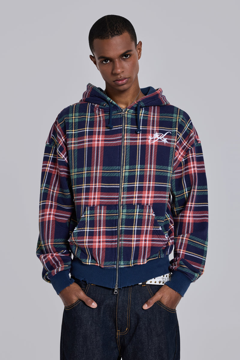 Adrenaline Checked Zip Hoodie