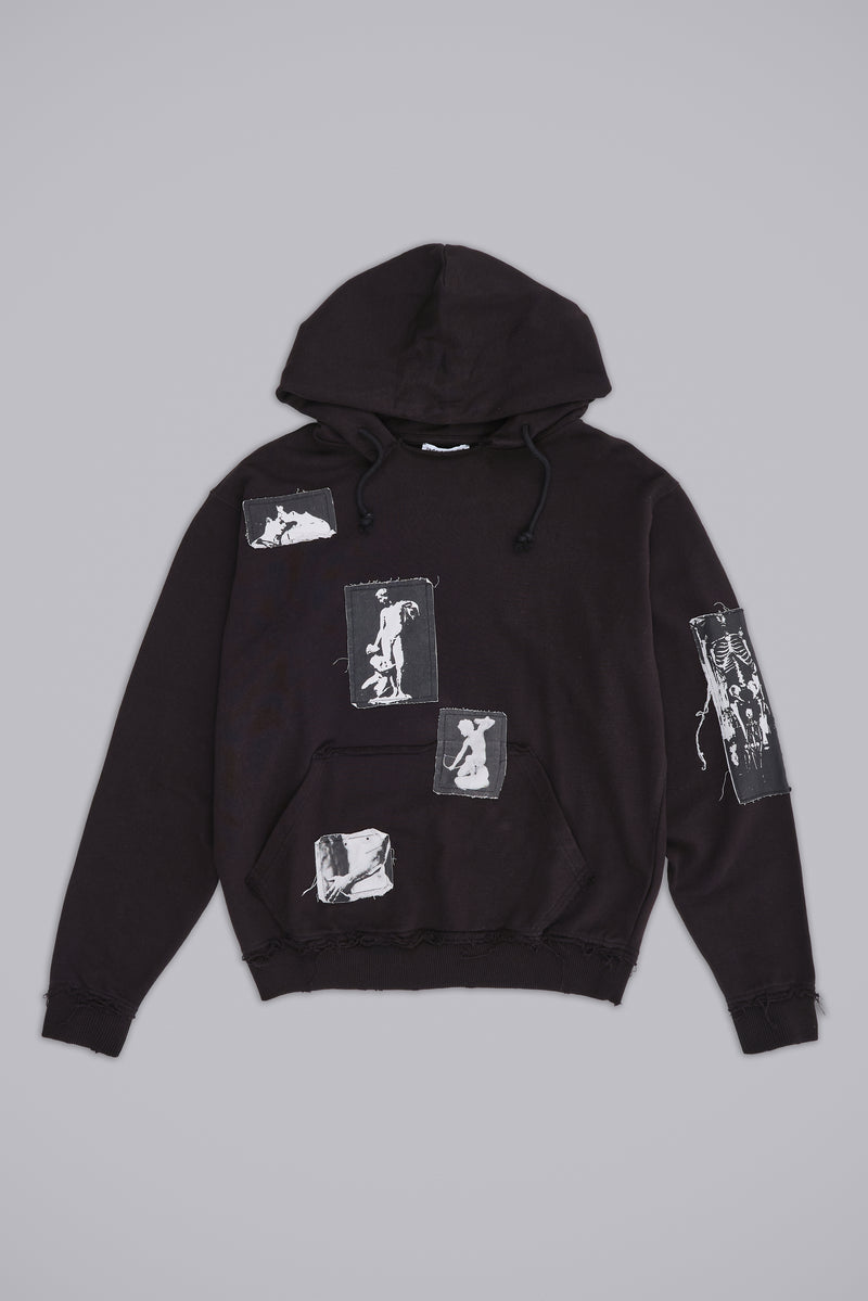 Black Devoted Patch Hoodie