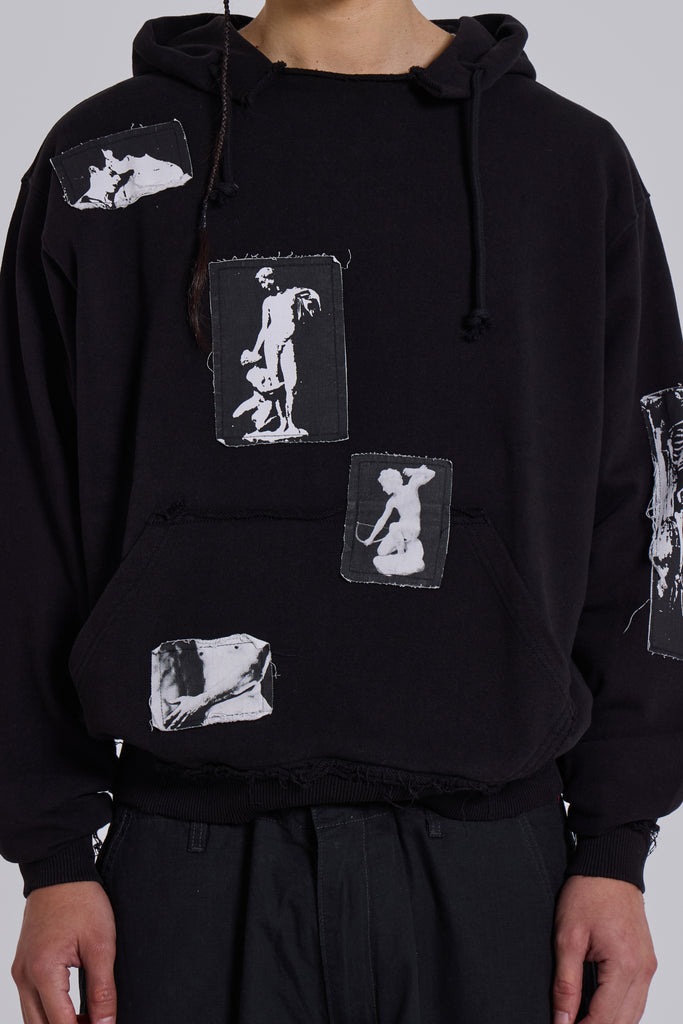 Black Devoted Patch Hoodie