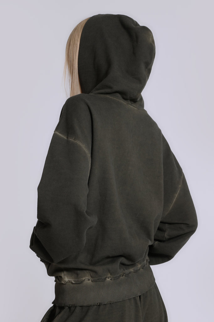Khaki Oversized Monster Hoodie