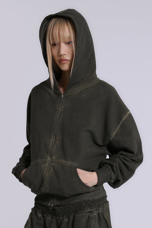 Khaki Oversized Monster Hoodie