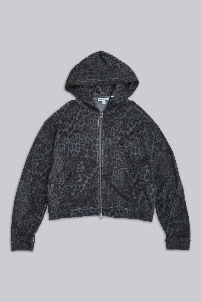 Charcoal Leopard Monster Hoodie