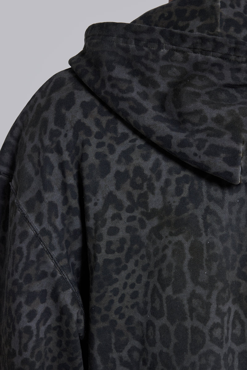 Charcoal Leopard Monster Hoodie