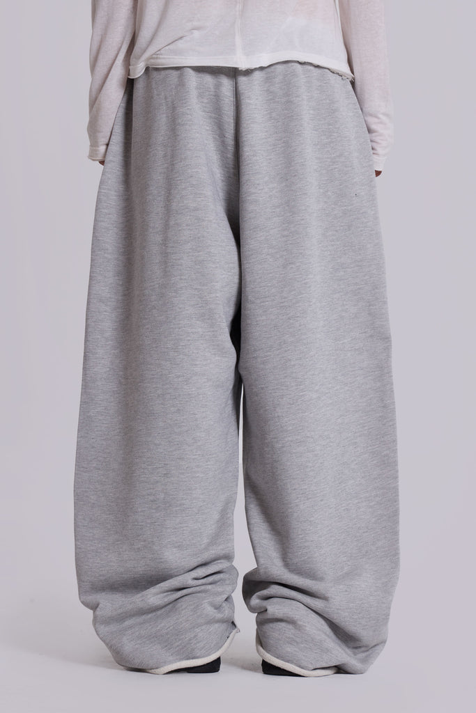 Grey Marl Baggy Monster Joggers
