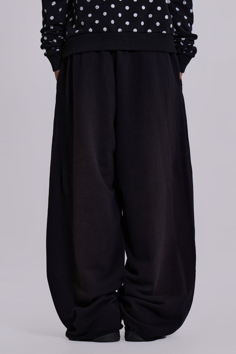 Black Baggy Monster Joggers