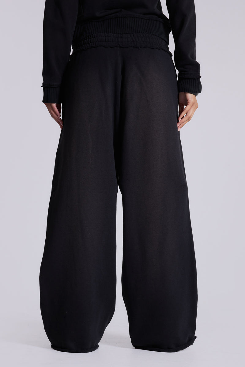 Black Baggy Monster Joggers