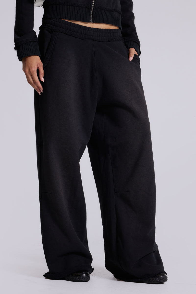Black Baggy Monster Joggers