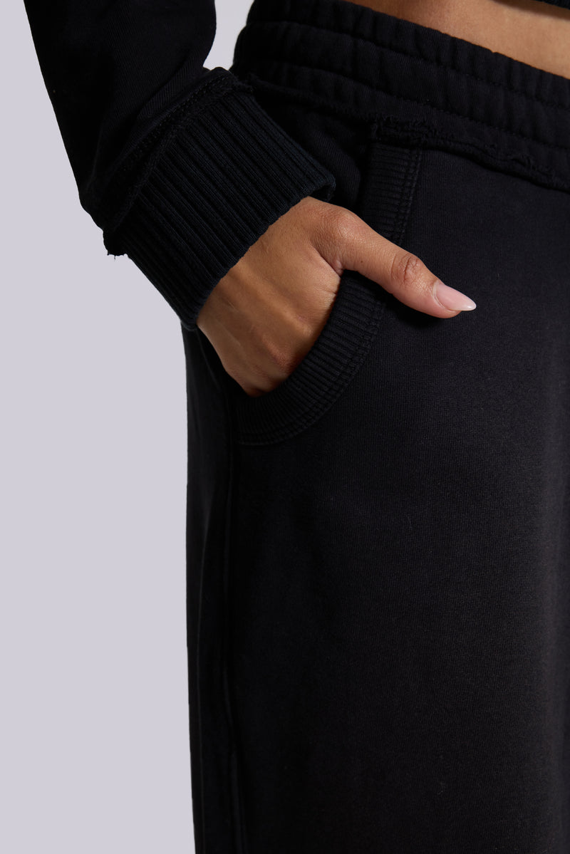 Black Baggy Monster Joggers