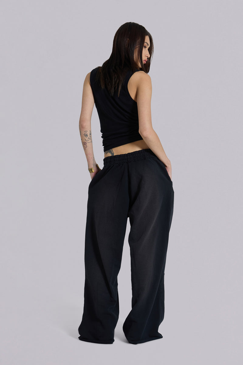 Black Baggy Monster Joggers