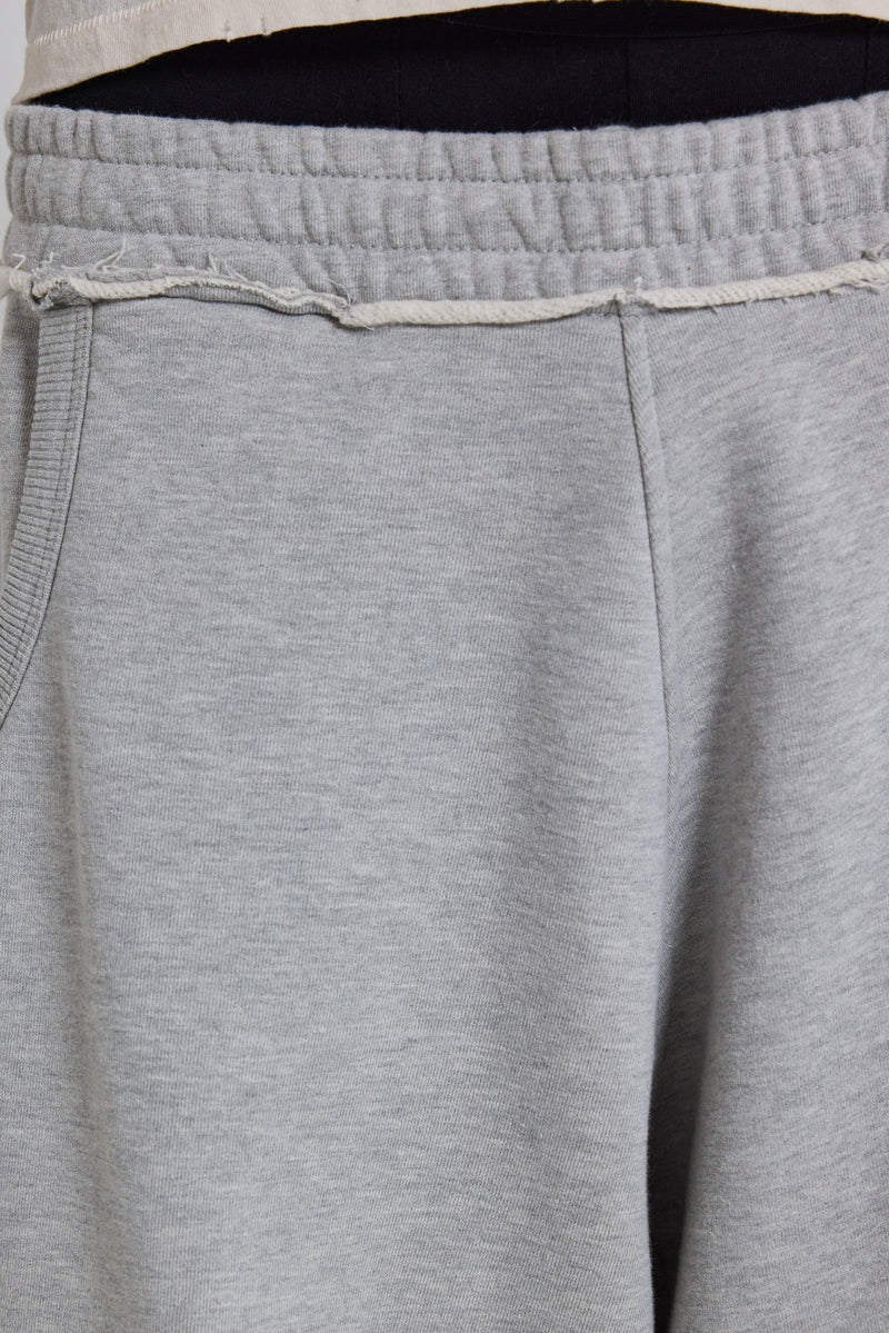 Grey Marl Cuffed Baggy Monster Joggers