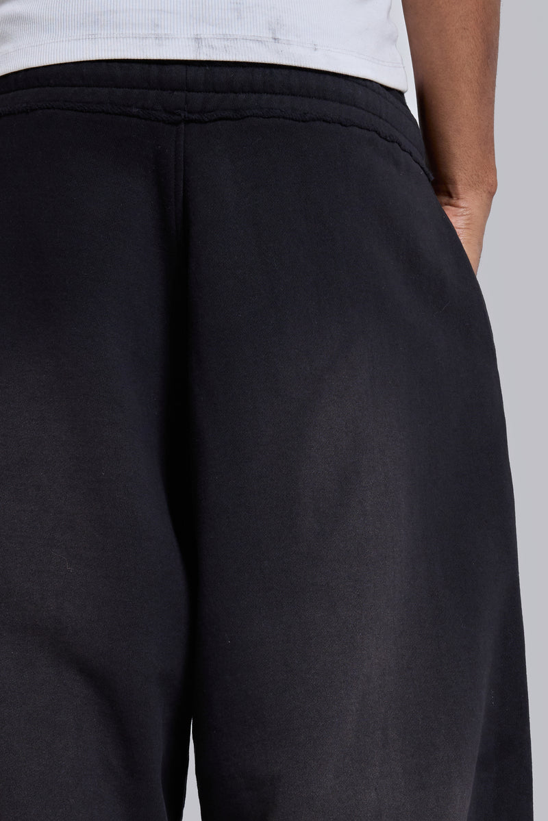 Black Baggy Cuffed Monster Joggers