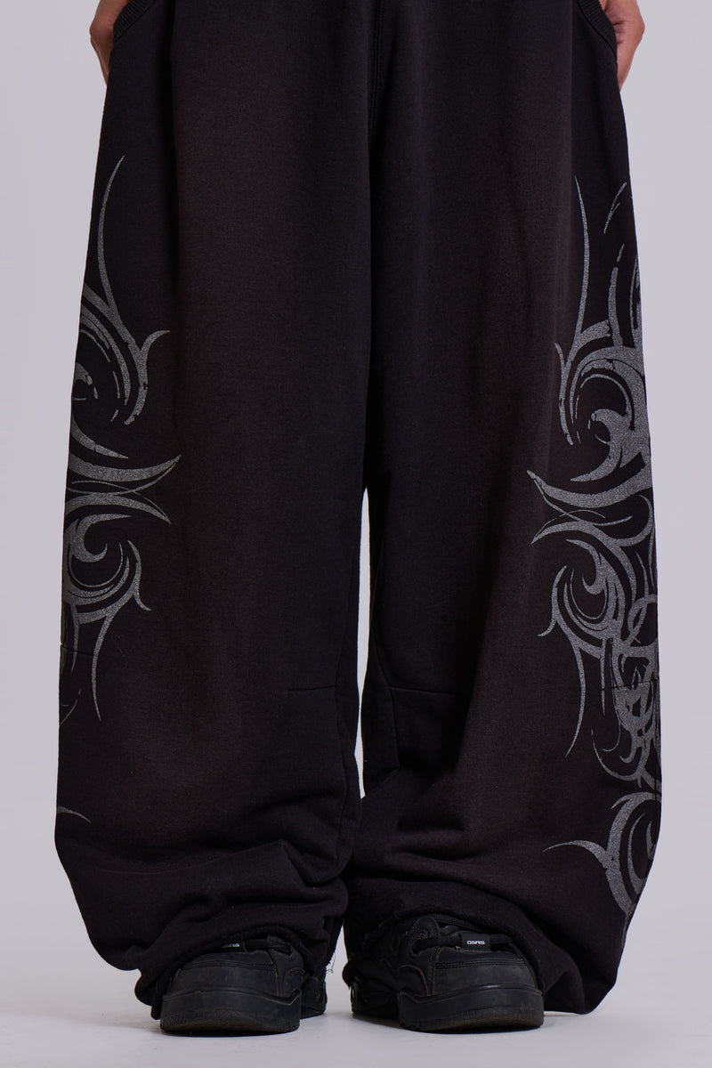 Black Baggy Blade Joggers