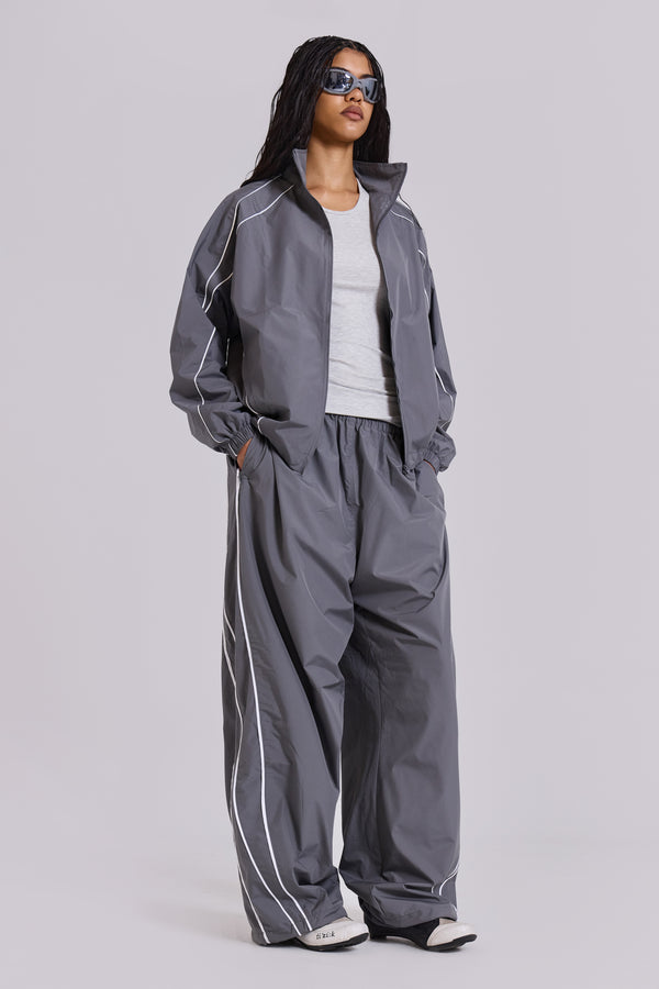 Grey Vapor Tracksuit Bottoms