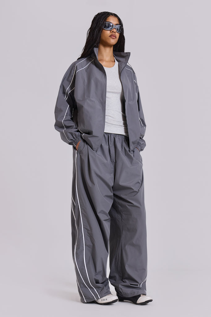 Grey Vapor Tracksuit Top
