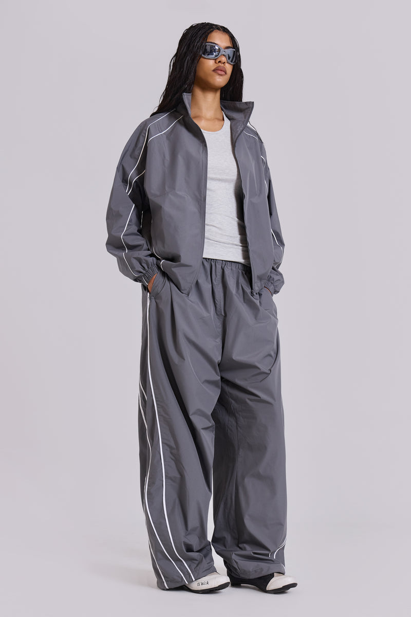 Grey Vapor Tracksuit Top