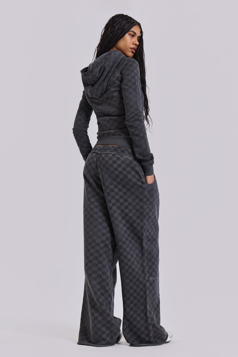 Checkerboard Mini Monster Hoodie