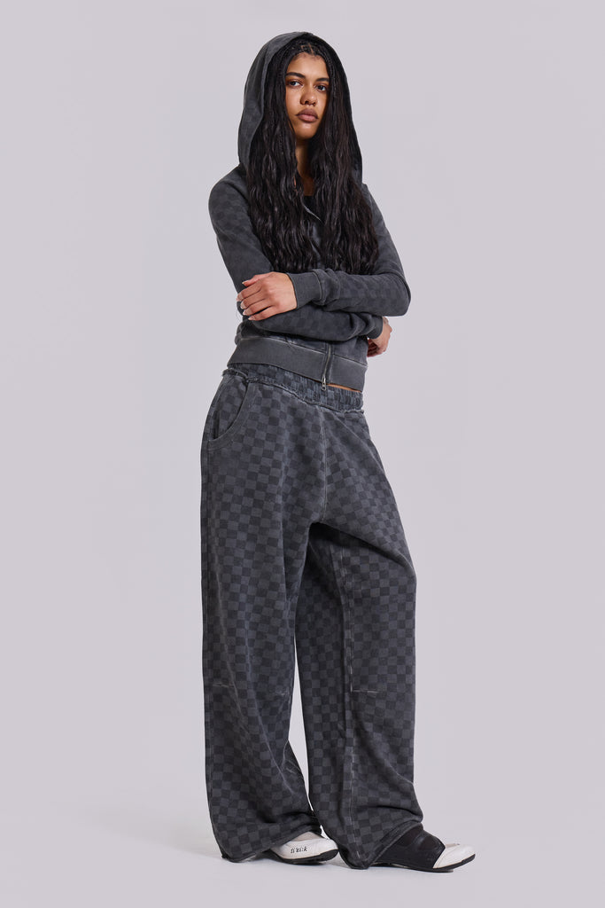 Checkerboard Mini Monster Hoodie