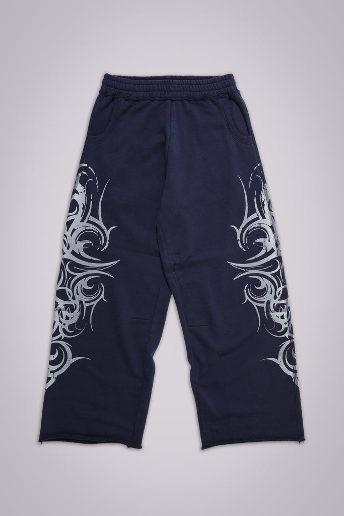 Navy Baggy Blade Joggers