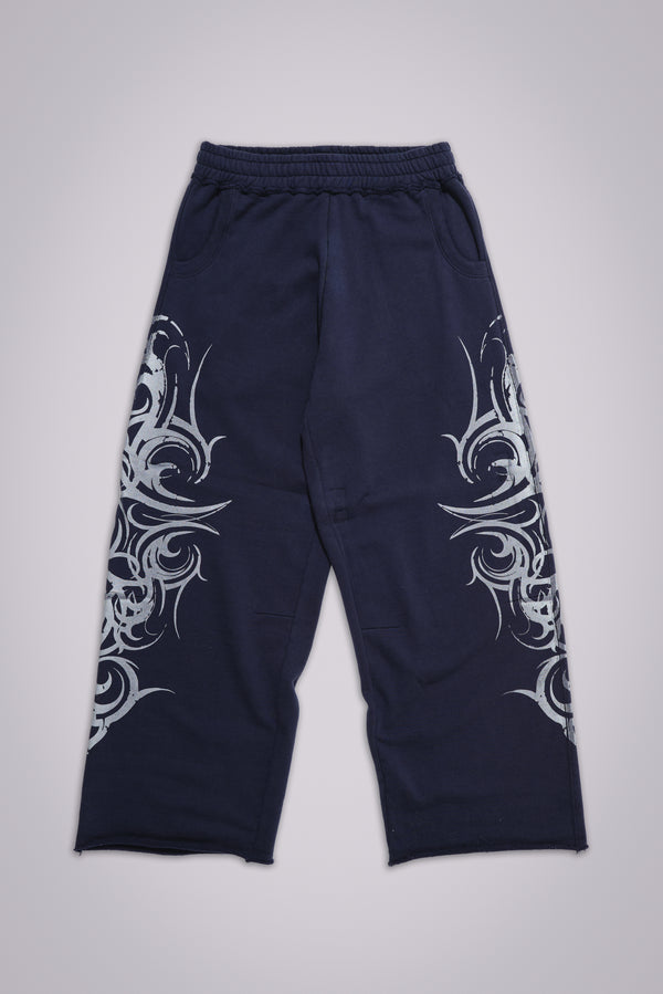Navy Baggy Blade Joggers