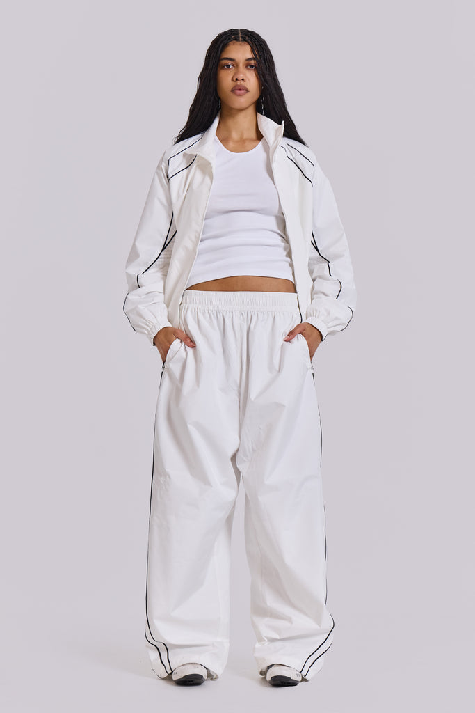 White Vapor Tracksuit Bottoms