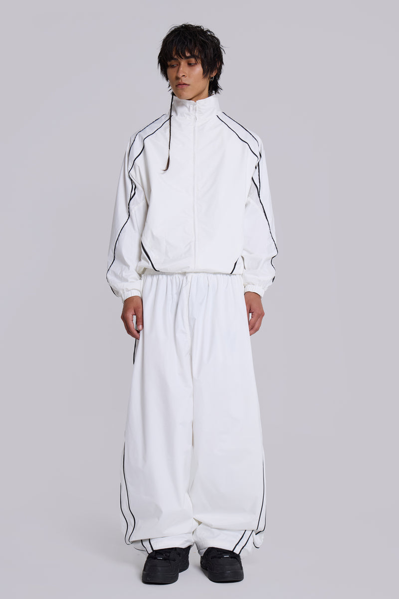 White Vapor Tracksuit Bottoms