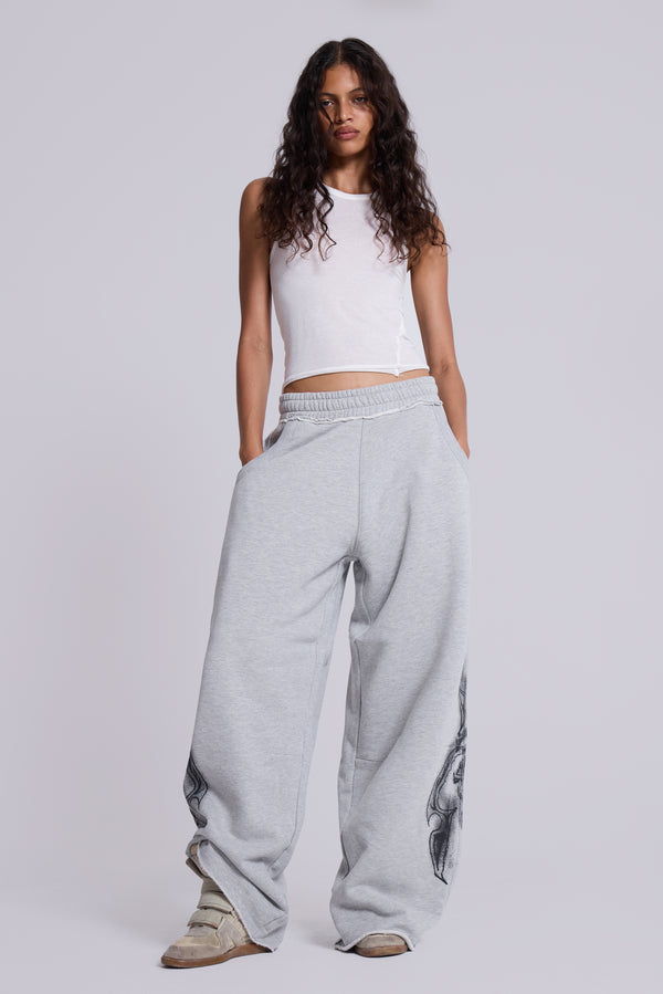 Gothic Print Baggy Monster Joggers