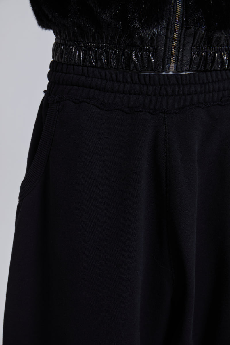 Black Gothic Print Baggy Monster Joggers