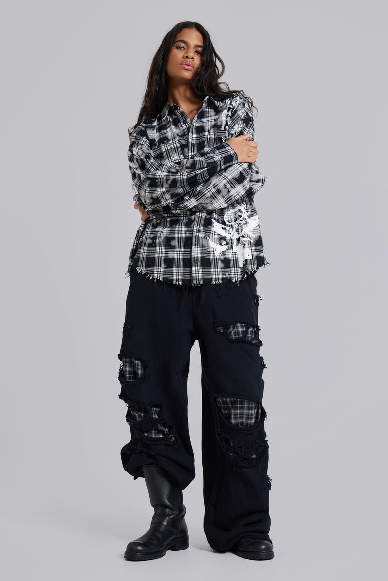 Check Layered Monster Joggers